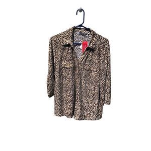 Emily Daniels Size PXL Stretch Cheetah Cat Animal Print